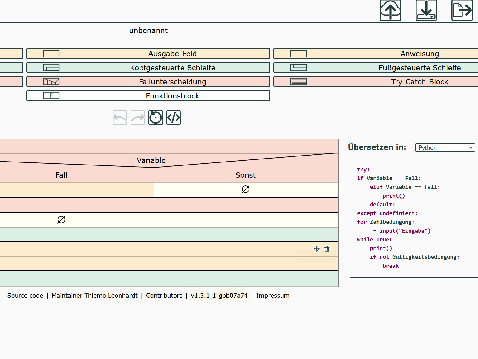 Vorschau zu Struktog